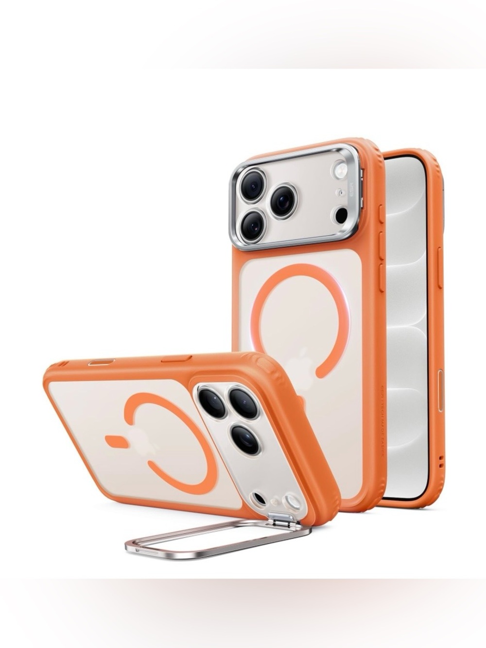 iPhone 17 Pro/iPhone 18 Pro Case with Flex Stand - Orange